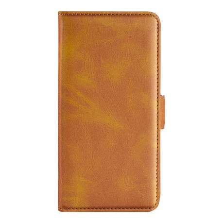 Чехол-книжка Dual-side Magnetic Buckle для Motorola Moto E15 - желтый