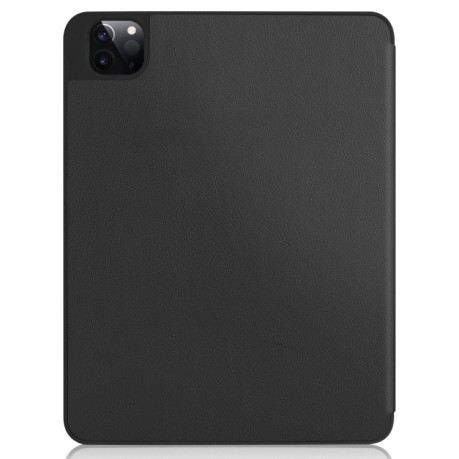 Чехол-книжка Custer Pattern Pure Color на iPad Pro 12.9 inch 2020 -черный