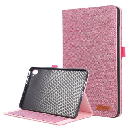Чехол-книжка Fabric Leather для Xiaomi Redmi K Pad - пурпурно-красный