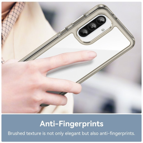 Противоударный чохол Colorful Acrylic Series для Samsung Galaxy A56 5G - прозрачно-серый
