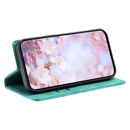 Чохол-книжка Totem Embossed Magnetic Leather для Xiaomi 15 - зелений