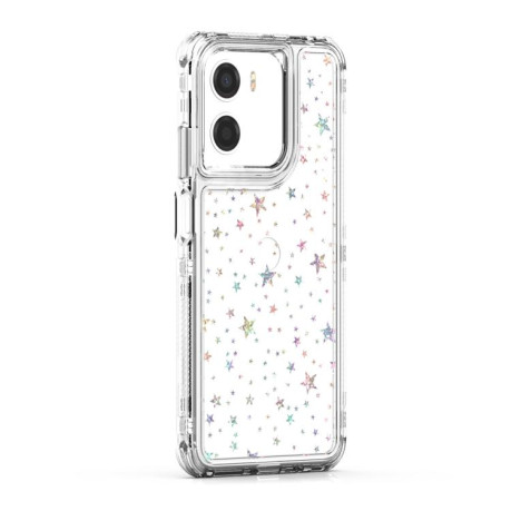 Чохол Acrylic Laser Paper гібридний з малюнком на Motorola Moto G05/G15/E15 - Stars