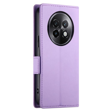 Чехол-книжка Side Buckle Magnetic Frosted Leather для Realme 13+ - фиолетовый