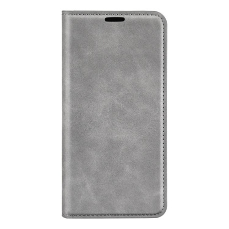Чехол-книжка Retro Skin Feel Business Magnetic на Samsung Galaxy S24 FE 5G - серый