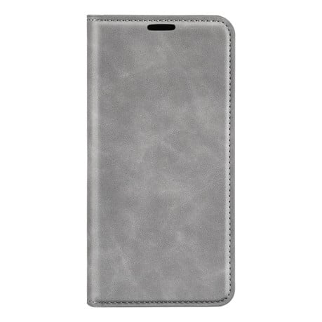 Чехол-книжка Retro Skin Feel Business Magnetic на Samsung Galaxy S24 Ultra 5G - серый