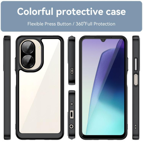 Противоударный чехол Colorful Acrylic Series для Xiaomi Redmi A5 4G 173.3mm - черный