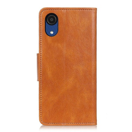Чохол-книжка Mirren Crazy Horse Texture Samsung Galaxy A03 Core - коричневий