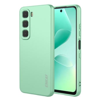 Силиконовый чехол ENKAY Liquid Silicone на Infinix Hot 60 / Hot 60i — светло-зелёный