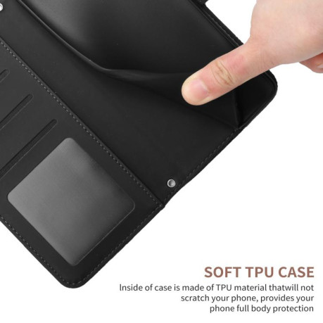 Чохол-книжка Embossed Butterfly для Xiaomi Redmi Note 14 4G 164.48mm - чорний