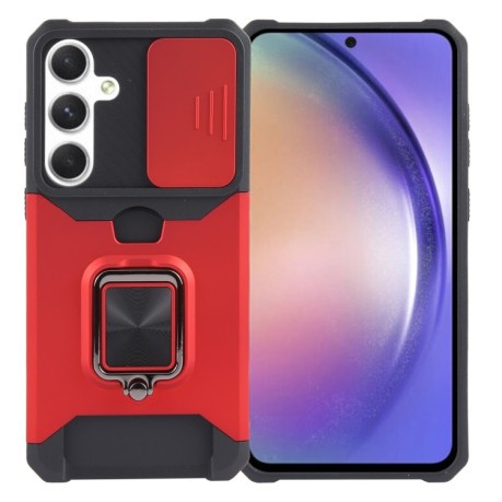 Противоударный чехол Armor Camera Shield для Samsung Galaxy A55 5G - красный
