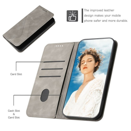 Чохол-книжка Skin Feel S-type для Samsung Galaxy A03/A04E - сірий