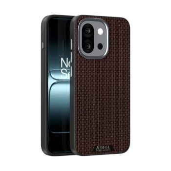 Ультратонкий чехол ABEEL 6D Micro Relief MagSafe Magnetic на OnePlus 13T - коричневый