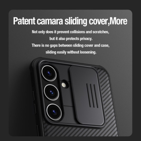 Противоударный чехол NILLKIN CamShield (MagSafe) для Samsung Galaxy S24+ 5G - черный