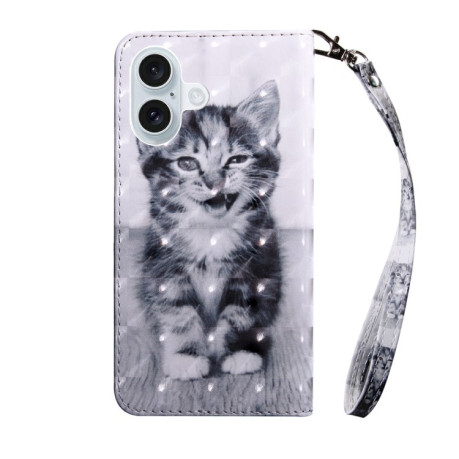 Чохол-книжка 3D Painting для iPhone 16 Plus - Cat