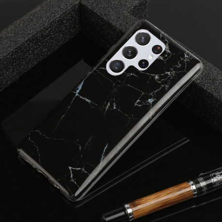 Чохол Marble Pattern Soft Samsung Galaxy S22 Ultra 5G - чорний