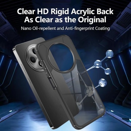 Противоударный чехол Acrylic для OPPO Reno12 F/12 FS 5G - черный