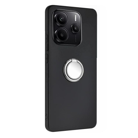 Противоударный чехол Matte with Ring Holder для Xiaomi Redmi Note 14 4G 164.48mm - серебристый