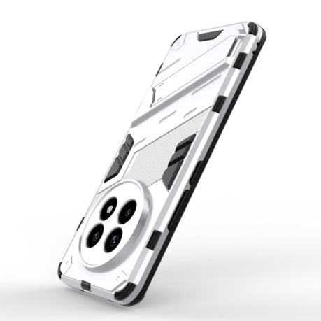 Протиударний чохол Punk Armor з підставкою на Realme 13 Pro 5G-чорний - білий