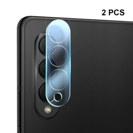 Комплект защитного стекла на камеру ENKAY Hat-Prince 9H для Samsung Galaxy Fold 6 - прозрачный