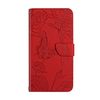 Чехол-книжка Skin Feel Butterfly Embossed для Xiaomi Redmi 10 - красный