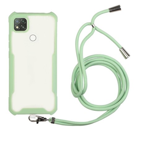 Чехол Acrylic Neck Lanyard для Xiaomi Redmi 9C / 9 - светло-зеленый