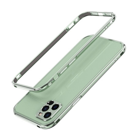 Металлический бампер Aurora Series  для iPhone 12 - зеленый