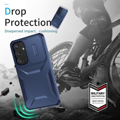 Протиударний чохол Sliding Camshield  для Samsung Galaxy S25+ 5G / S24+ 5G - синій