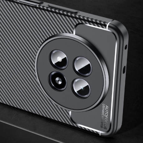 Ударозащитный чехол HMC Carbon Fiber Texture на Realme 13 5G/12 5G/12X 5G - черный
