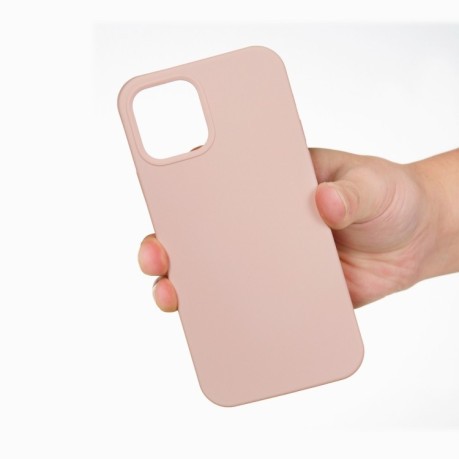 Чехол Solid Color Liquid Silicone на  iPhone 14 Pro - розовый