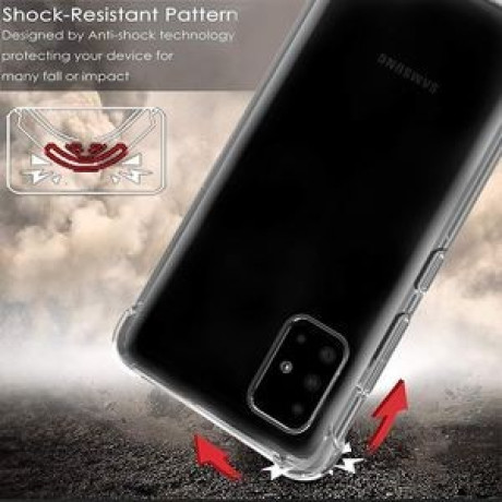 Ударозахисний чохол Four Corners Dust-Proof Samsung Galaxy A51-прозорий