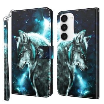 Чохол-книжка 3D Painting для Samsung Galaxy S24 5G - Wolf