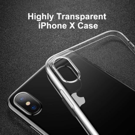 Чехол Baseus Simple Series прозрачный для iPhone X/Xs  TPU Protective Back Cover Case