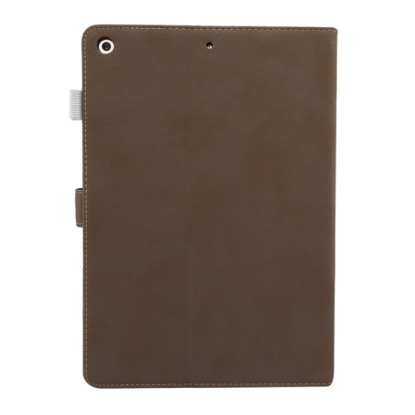 Чохол-книжка ENKAY Stand Folio на iPad 9/8/7 10.2 (2019/2020/2021) - темно-коричневий