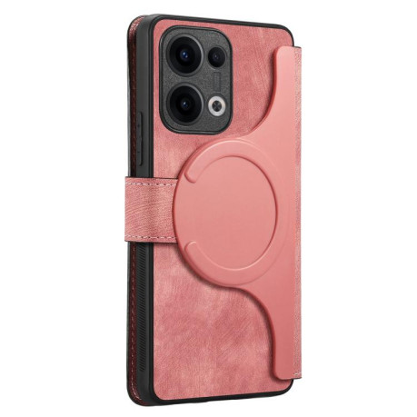 Чехол-книжка CaseNeo MagSafe RFID Anti-theft Retro Leather для OPPO Reno13 - розовый