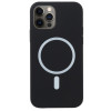 Противоударный чехол Nano Silicone (Magsafe) для iPhone 12 / 12 Pro - черный
