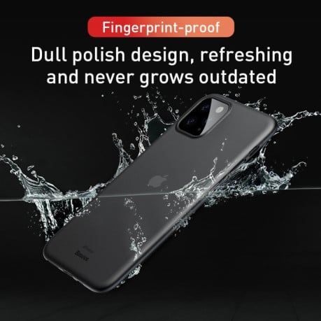 Ультратонкий чехол Baseus Wing Ultra-Thin на iPhone 11 Pro Max- прозрачный черный