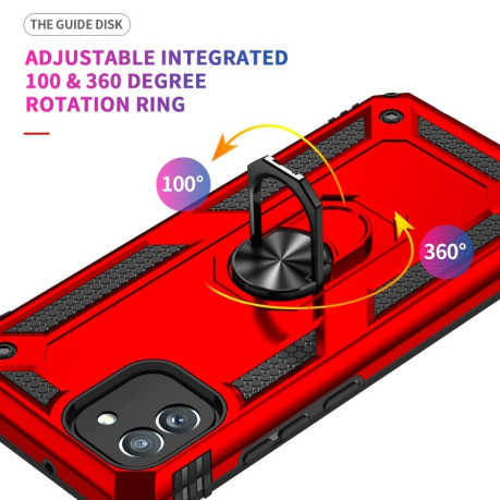 Протиударний чохол HMC 360 Degree Rotating Holder Samsung Galaxy A03/A04E - червоний
