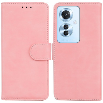 Чохол-книжка Skin Feel Pure Color для OPPO Reno11 F Global - рожевий