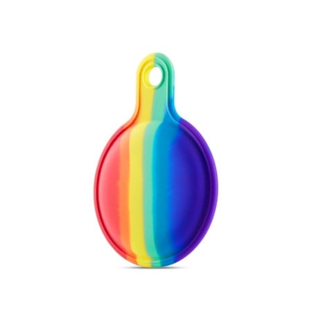 Силиконовый брелок Anti-scratch Rainbow с кольцом для AirTag - Four-color 3
