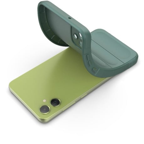 Силиконовый чехол Magic Flannel для Samsung Galaxy A05 - зеленый