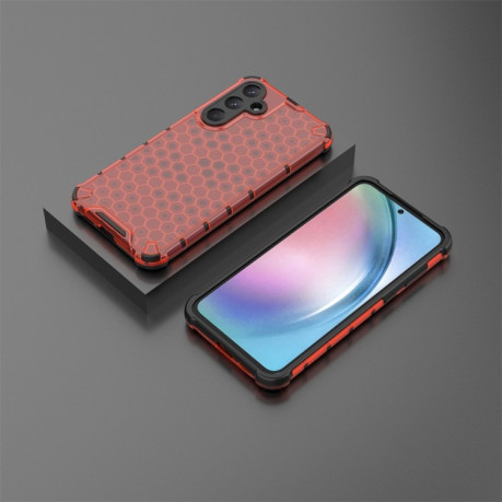 Протиударний чохол Honeycomb на Samsung Galaxy A55 - червоний