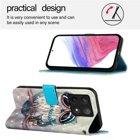 Чохол-книжка 3D Painting для Xiaomi 14T Pro - Owl