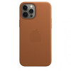 Кожаный Чехол Leather Case (без MagSafe) Saddle Brown для iPhone 12 Pro Max
