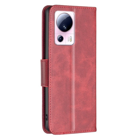 Чехол-книжка Retro Lambskin Texture для Xiaomi 13 Lite / Civi 2 - красный