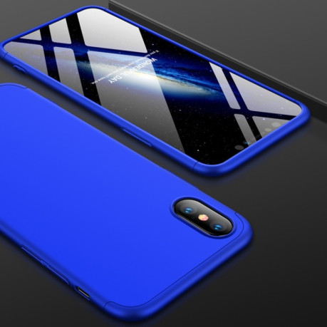 3D чехол GKK на iPhone X / XS -синий