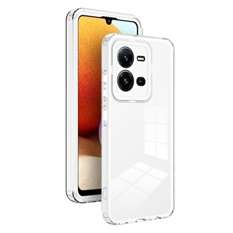 Противоударный чехол Clear Color Frame для Vivo V25 5G / V25e 4G - белый