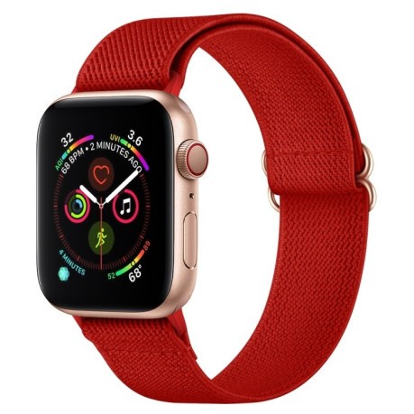 Ремешок Polyester Nylon для Apple Watch Ultra 49mm /45mm/44mm/42mm - красный