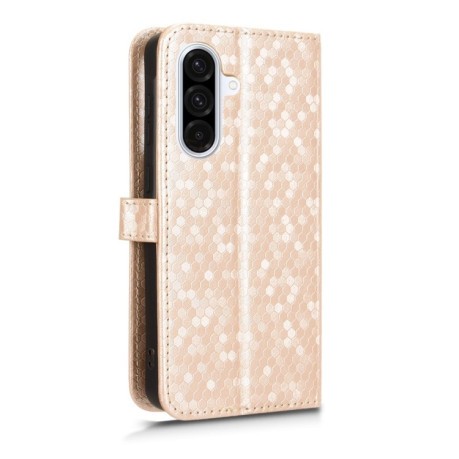 Чехол-книжка Honeycomb Dot для Samsung Galaxy A36 5G - золотой