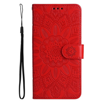 Чохол-книжка Embossed Sunflower для iPhone 14 Plus - червоний