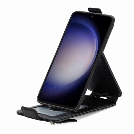 Фліп-чохол Zipper Wallet Vertical для Samsung Galaxy S23 FE 5G - чорний